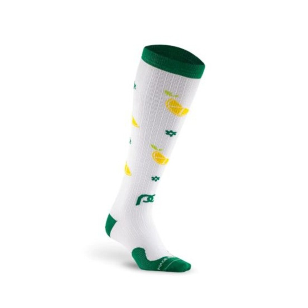 Womens NWOT Pro Compression Marathon Lemon Squeeze Knee High Compression Socks